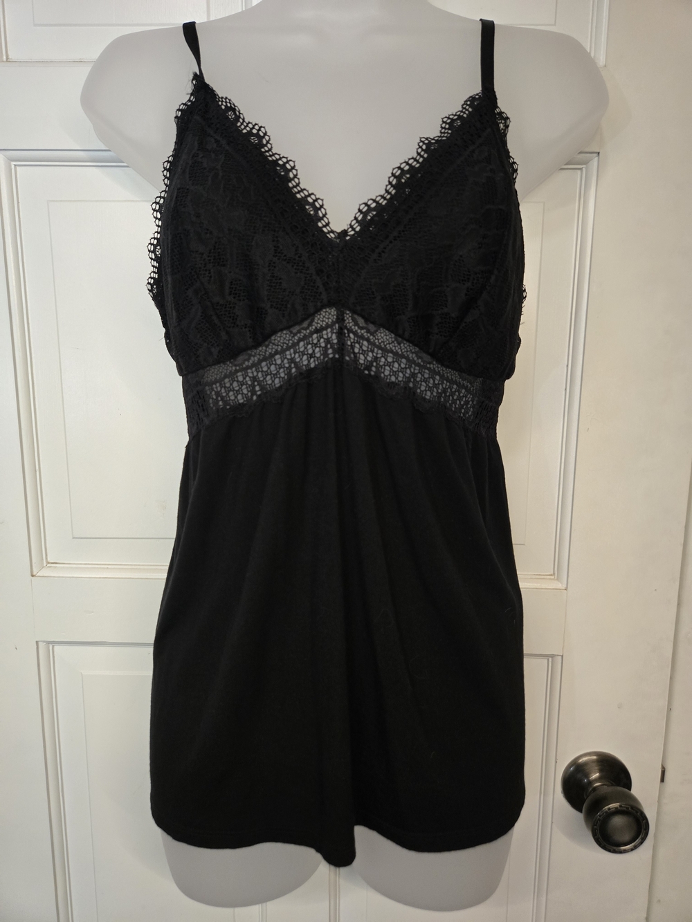 Soma Black Lace-Trim Sleep Cami NWOT